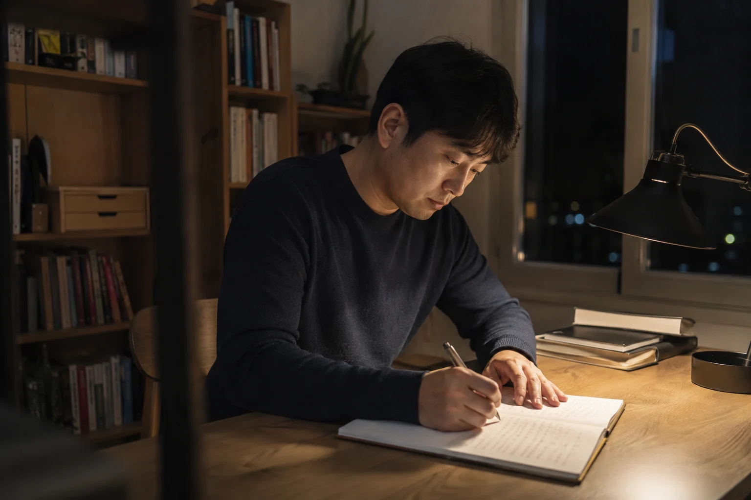 음주운전 면허 재취득 기간 준비 자료를 검토하는 모습